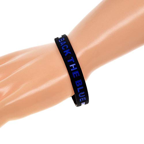 Luziang Espalda de Pulsera de Silicona Azul línea Suave Silicona Pulsera la joyería Creativa