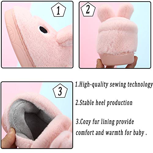 Lvptsh Zapatillas de Estar por Casa para Niña Invierno Caliente Pantuflas Antideslizante Niño Cálidode Slippers Casa