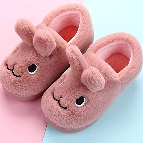 Lvptsh Zapatillas de Estar por Casa para Niña Invierno Caliente Pantuflas Antideslizante Niño Cálidode Slippers Casa