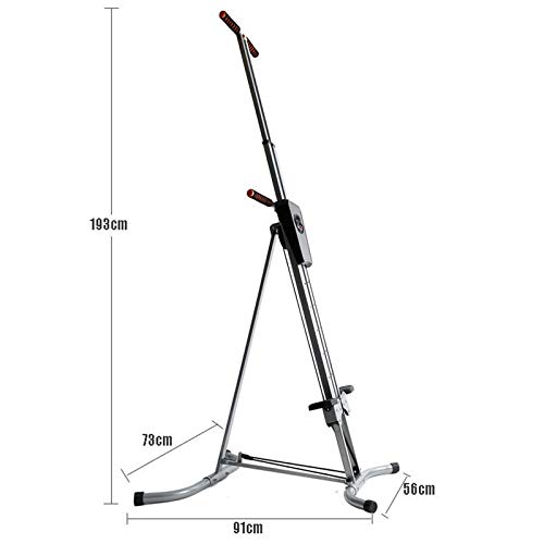 LWH Máquinas de Step,Arriba-Abajo Escalador Stepper Máquina de Step estática PlegableStepper con Manillar Ejercicio Silencioso para Hogar,56X91X193CM