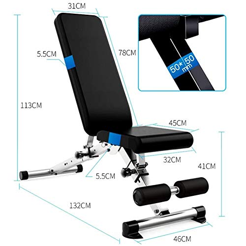 LWWOZL Banco de Musculacion con Pesas Press Banca, Sistema para Entrenar Los Abdominales para Entrenamiento Completo Máquina de Fitness Gimnasio Hogar WOERD LWWOZL Banco de Musculacion con Pesas Press Banca, Sistema para Entrenar Los Abdominales para Entrenamiento Completo Máquina de Fitness Gimnasio Hogar WOERD