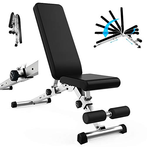 LWWOZL Banco de Pesas Ajustable Multifunción, Sistema para Entrenar Los Abdominales, Banco Reclinable para Gimnasio, Gimnasio en Casa WOERD