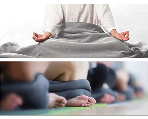 LWyjt-001 Manta de Yoga, Manta de Meditación, 200 * 150 cm, Antideslizante y Cálida, Unisex
