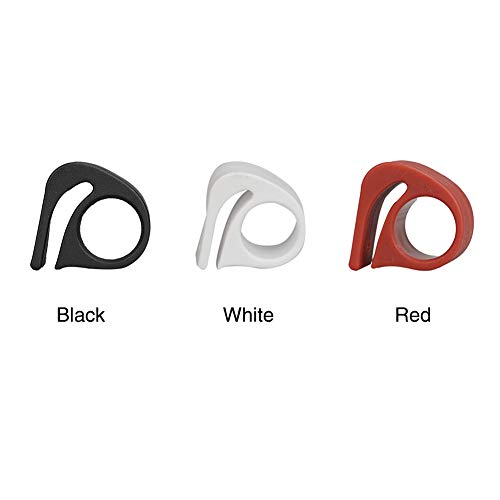 LYXMY Sujetador de Llave Accesorios de protección Gancho de Dedo Scooter eléctrico Resistencia al Desgaste Ligera Práctico Nylon Plegable portátil para Xiaomi M365(Rojo)