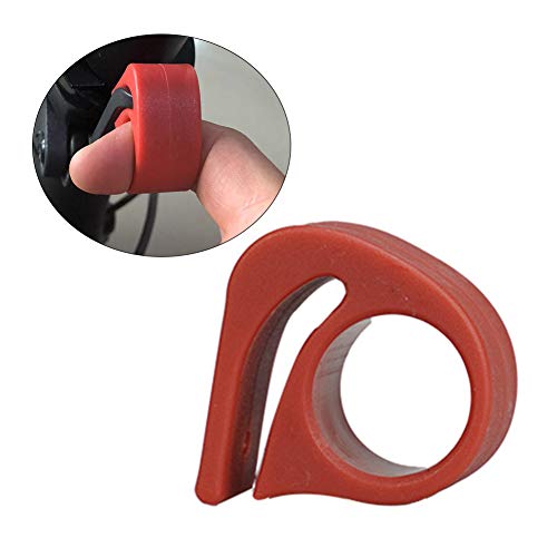 LYXMY Sujetador de Llave Accesorios de protección Gancho de Dedo Scooter eléctrico Resistencia al Desgaste Ligera Práctico Nylon Plegable portátil para Xiaomi M365(Rojo)
