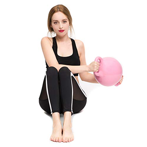 LYzpf Mancuernas Agua Kettlebell Yoga Inicio Entrenamiento de Fuerza Máquinas de Fitness Deportes Pesas para Gimnasio Accesorios de Aparatos Gimnasia,Pink