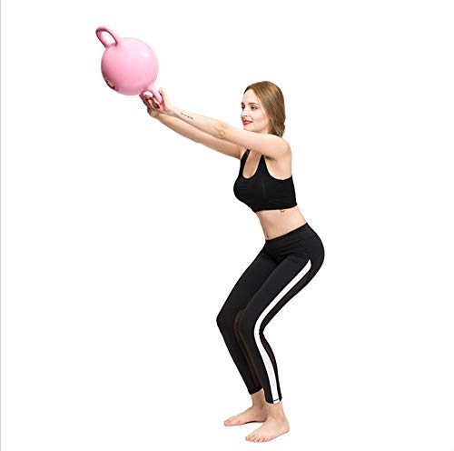 LYzpf Mancuernas Agua Kettlebell Yoga Inicio Entrenamiento de Fuerza Máquinas de Fitness Deportes Pesas para Gimnasio Accesorios de Aparatos Gimnasia,Pink