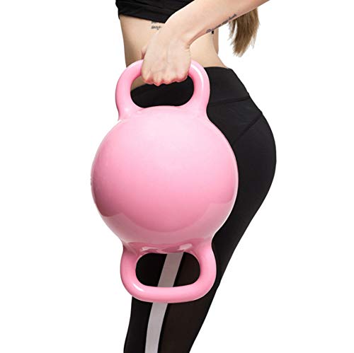 LYzpf Mancuernas Agua Kettlebell Yoga Inicio Entrenamiento de Fuerza Máquinas de Fitness Deportes Pesas para Gimnasio Accesorios de Aparatos Gimnasia,Pink