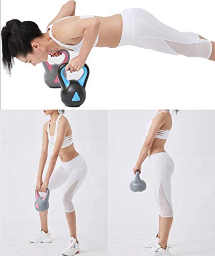 LYzpf Mancuernas Inicio Kettlebell Entrenamiento de Fuerza Máquinas de Fitness Deportes Pesas para Gimnasio Accesorios de Aparatos Gimnasia,8kg