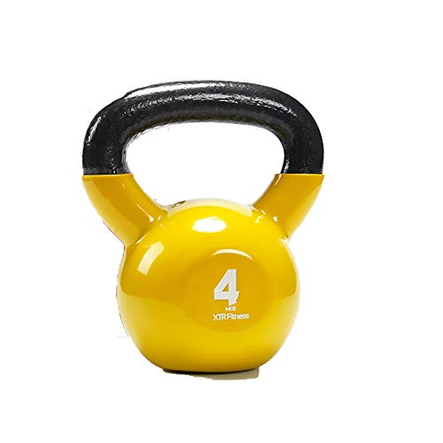 LYzpf Mancuernas Inicio Kettlebell Entrenamiento de Fuerza Máquinas de Fitness Deportes Pesas para Gimnasio Accesorios de Aparatos Gimnasia,red-18kg