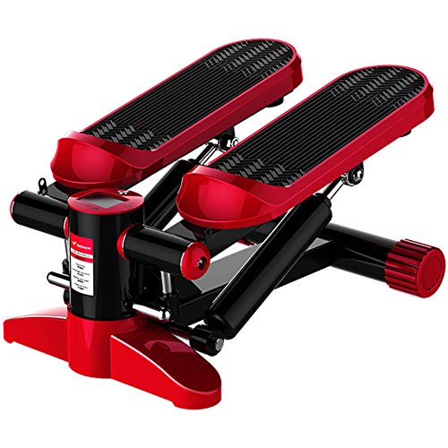 LYzpf Stepper Máquinas de Step con Cordón Fitness Stair Portátil Mini Steppers Movimiento Equipo de Entrenamiento Físico Steps para Hacer Ejercicio en la Oficina Casa,Red