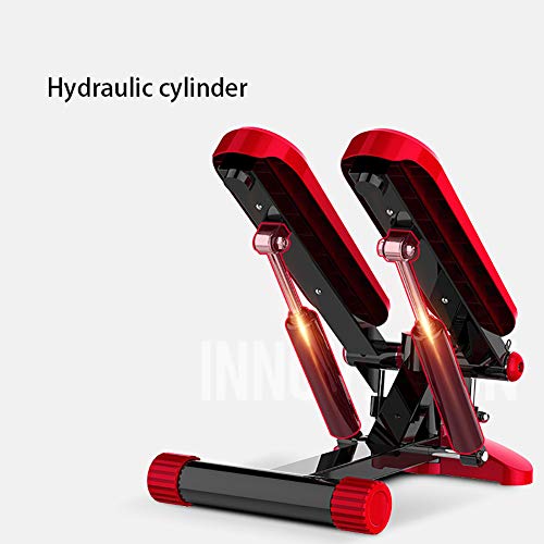 LYzpf Stepper Máquinas de Step con Cordón Fitness Stair Portátil Mini Steppers Movimiento Equipo de Entrenamiento Físico Steps para Hacer Ejercicio en la Oficina Casa,Red