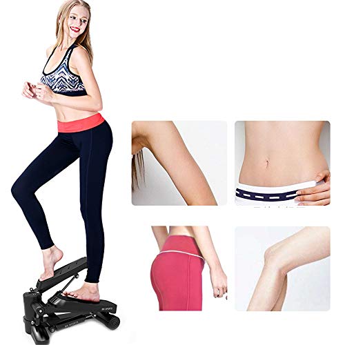 MAATCHH Máquina de Step Pérdida de Peso Equipo for Deportes de Pasos de Aerobic Pierna del Brazo del Ejercicio de Silencio con el Monitor LCD Inicio para Fitness