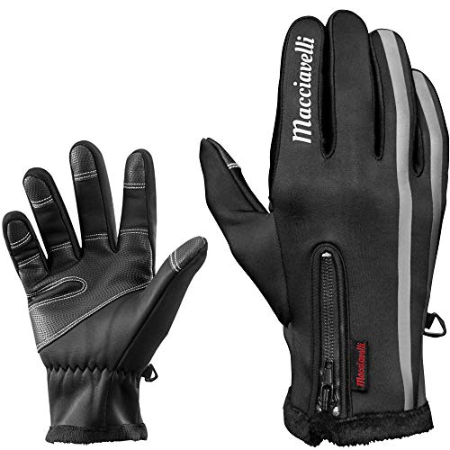 MACCIAVELLI Guantes Ciclismo de Invierno | Guantes MTB para Pantalla Táctil | Adecuado para Bicicleta de Carretera, de Montaña y como Guantes Moto – para Hombres y Mujeres MACCIAVELLI Guantes Ciclismo de Invierno | Guantes MTB para Pantalla Táctil | Adecuado para Bicicleta de Carretera, de Montaña y como Guantes Moto – para Hombres y Mujeres