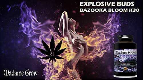 MADAME GROW / Abono Floración/Marihuana/Revienta Cogollos/Cannabis/Bazooka Bloom K30 / Cogollos explosivos/Más Resina/Superconcentrado de Potasio K30 / Abono 100% Orgánico (250 ml)