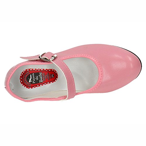 MADE IN SPAIN 15 SEVILLANAS FLAMENCOS NIÑA Zapatos TACÓN Rosa 30 MADE IN SPAIN 15 SEVILLANAS FLAMENCOS NIÑA Zapatos TACÓN Rosa 30