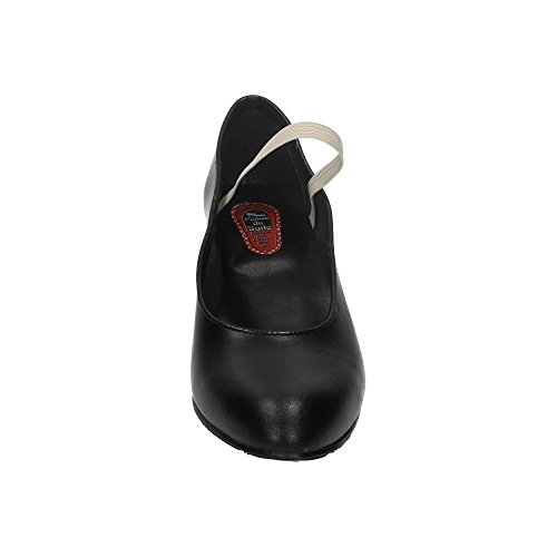 MADE IN SPAIN 16 Zapato Flamenco Piel NIÑA Zapatos TACÓN Negro 38