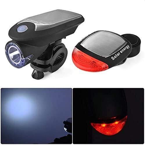 Mafiti Luz Bicicleta Recargable USB, Linterna Bicicleta Impermeable con Luz Bicicleta Delantera, Campana y Luz Trasera Bicicleta, Luz LED Bicicleta