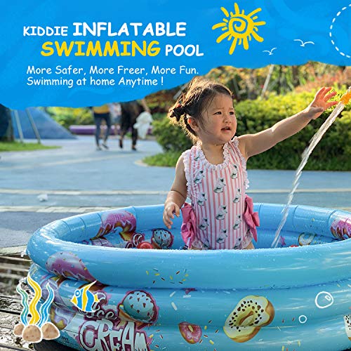 Mafiti Piscina Inflable Infantil. Piscina de Agua para niños, Material plástico Ideal para bebés y niños y niñas pequeños. Tamaño 110 x 30 cm