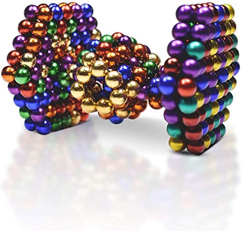 Mag-Balls muchos Colores: 100 magnético Bolas 5 mm Neodimio Super magnético instudrie magnético: NdFeB. 38, Anthrazit Glänzend (dorado)