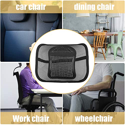 Magicfun Cojín Lumbar, Soporte para la Espalda Lumbar Soporte para Silla de Oficina Coche corrije la Postura Alivia el Dolor Lumbar