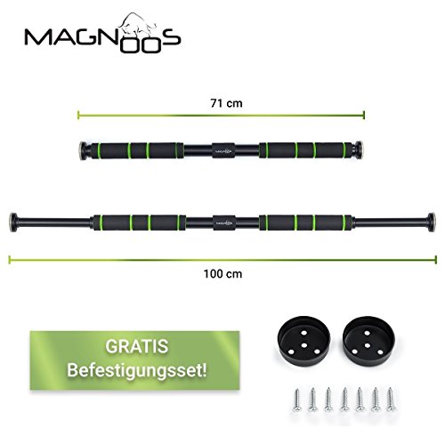 Magnoos Barra de dominada “Torero“ | Barra de Puerta para Marco sin Tornillos | Barra de tracción telescópica | Pull Chin up Bar Magnoos Barra de dominada “Torero“ | Barra de Puerta para Marco sin Tornillos | Barra de tracción telescópica | Pull Chin up Bar