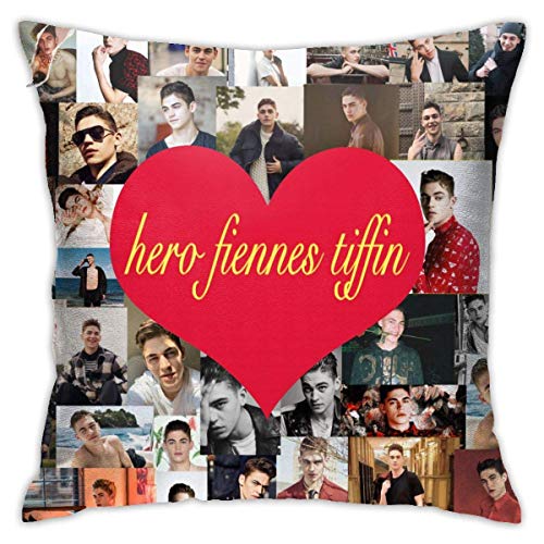 maichengxuan Hero Fiennes Tiffin (Hardin Scott) funda de almohada con cremallera invisible impresa funda de almohada 45,72 x 45,72 cm