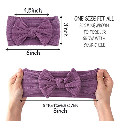 Makone Vendas del bebé, súper elásticas Suaves Nudo de Nylon de bebé Turbante, Multicolor Hairband de los bebés recién Nacidos, Toddle Pelo de los niños de los Aros 8 Pack Makone Vendas del bebé, súper elásticas Suaves Nudo de Nylon de bebé Turbante, Multicolor Hairband de los bebés recién Nacidos, Toddle Pelo de los niños de los Aros 8 Pack