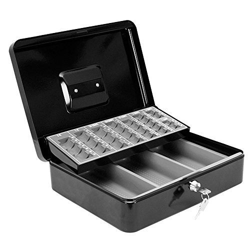 Makro Paper TS0015 - Caja de caudales con bandeja portamonedas Makro Paper TS0015 - Caja de caudales con bandeja portamonedas