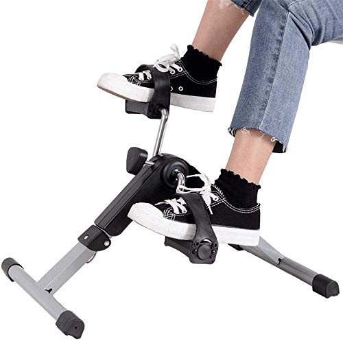 Malatec Pedales Estaticos - Ejercicios Mini Bicicleta para Brazos y Piernas,Deporte en casa, Intensidad Graduable, Plagable y Antideslizante, Envio rapido Desde España,Gimnasios en casa