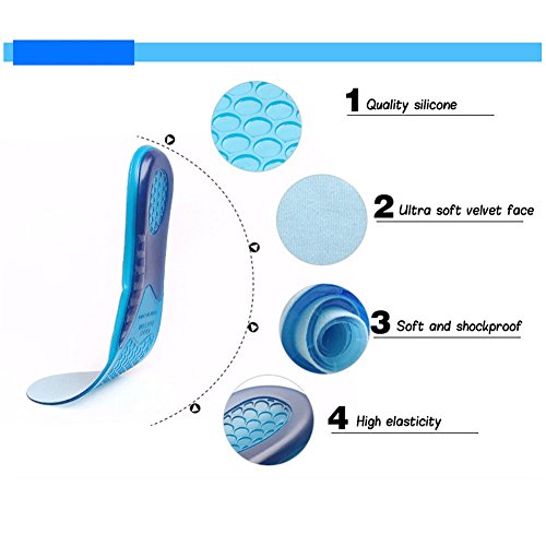Malayas Plantillas Deportivas de Silicona Plantillas Ortopédicas de Gel Plantillas Transpirables para Amortiguación y Alivar Dolor Ideal para Hombre y Mujer (38-42 EU) Malayas Plantillas Deportivas de Silicona Plantillas Ortopédicas de Gel Plantillas Transpirables para Amortiguación y Alivar Dolor Ideal para Hombre y Mujer (38-42 EU)