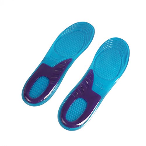 Malayas Plantillas Deportivas de Silicona Plantillas Ortopédicas de Gel Plantillas Transpirables para Amortiguación y Alivar Dolor Ideal para Hombre y Mujer (38-42 EU)