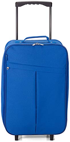 Maleta de Cabina Plegable, Equipaje de Mano, Especial Low Cost. (BZ5376 Azul)