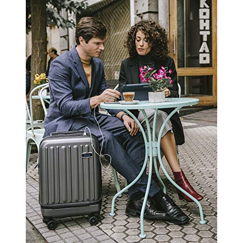 Maletas de Viaje de Cabina 55x40x20 con USB de Carga Equipaje de Mano Trolley rigida 4 Ruedas giratorias 360º candado TSA Maleta Ryanair, Grandes Resistentes Sulema Maletas de Viaje de Cabina 55x40x20 con USB de Carga Equipaje de Mano Trolley rigida 4 Ruedas giratorias 360º candado TSA Maleta Ryanair, Grandes Resistentes Sulema
