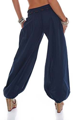 Malito Bombacho clásico Design Boyfriend Aladin Harem Pantalón Sudadera Baggy Yoga 3417 Mujer Talla Única (Azul Oscuro) Malito Bombacho clásico Design Boyfriend Aladin Harem Pantalón Sudadera Baggy Yoga 3417 Mujer Talla Única (Azul Oscuro)