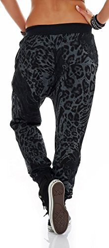 Malito Pantalón Leo-Design Boyfriend Torcedura Baggy Aladin Bombacho Sudadera Envolver 3344 Mujer Talla Única (Negro) Malito Pantalón Leo-Design Boyfriend Torcedura Baggy Aladin Bombacho Sudadera Envolver 3344 Mujer Talla Única (Negro)