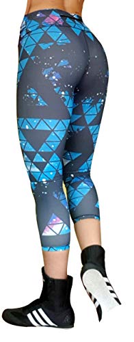 Mallas compresivas Running, Pilates, Yoga Deportivas para Mujer. (triangulos New) - S