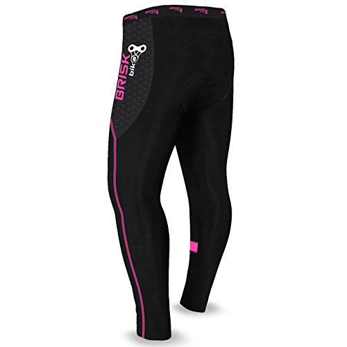 Mallas de Ciclismo Acolchadas de Invierno, Pantalones térmicos para Andar en Bicicleta, para Mujer (Black/Pink, S) Mallas de Ciclismo Acolchadas de Invierno, Pantalones térmicos para Andar en Bicicleta, para Mujer (Black/Pink, S)