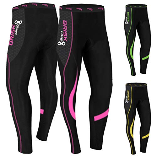 Mallas de Ciclismo Acolchadas de Invierno, Pantalones térmicos para Andar en Bicicleta, para Mujer (Black/Pink, S) Mallas de Ciclismo Acolchadas de Invierno, Pantalones térmicos para Andar en Bicicleta, para Mujer (Black/Pink, S)