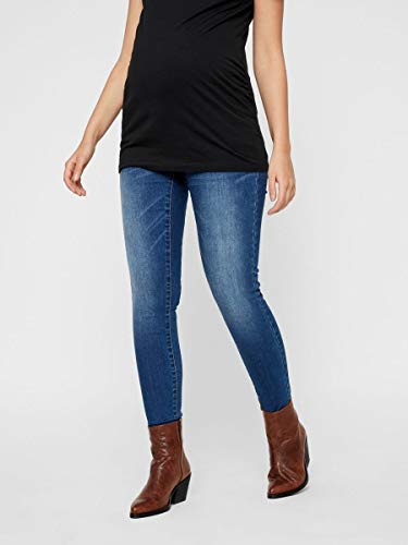 MAMALICIOUS MLPASO Slim High Back Jeans A. Pantalón, Lavado a máquina, máximo 60°C, 30W x 32L para Mujer