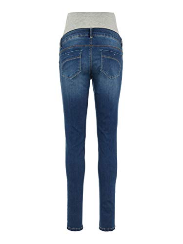 MAMALICIOUS MLPASO Slim High Back Jeans A. Pantalón, Lavado a máquina, máximo 60°C, 30W x 32L para Mujer