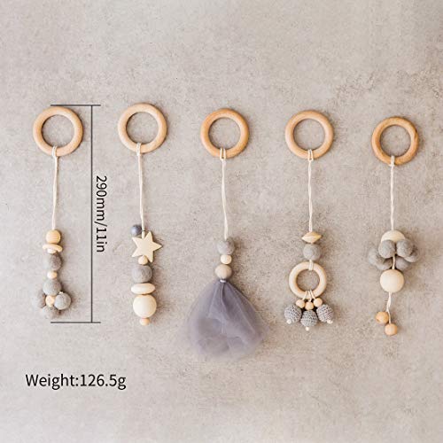 Mamimami Home Baby Play Gym Toys Juego de Juguetes Colgantes de Madera de 5 Piezas|Enfermería Orgánica Sentidos Ambientales Juguetes Sensoriales|Juguetes Modernos Para Bebés Mamimami Home Baby Play Gym Toys Juego de Juguetes Colgantes de Madera de 5 Piezas|Enfermería Orgánica Sentidos Ambientales Juguetes Sensoriales|Juguetes Modernos Para Bebés