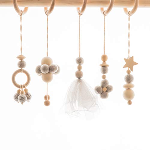 Mamimami Home Baby Play Gym Toys Juego de Juguetes Colgantes de Madera de 5 Piezas|Enfermería Orgánica Sentidos Ambientales Juguetes Sensoriales|Juguetes Modernos Para Bebés Mamimami Home Baby Play Gym Toys Juego de Juguetes Colgantes de Madera de 5 Piezas|Enfermería Orgánica Sentidos Ambientales Juguetes Sensoriales|Juguetes Modernos Para Bebés