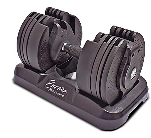 Mancuerna Ajustable 20 kg Encore Fitness | Mango Giratorio | 16 Diferentes Pesos | Regulable | 16 Pesas Individuales (1 Mancuerna) Mancuerna Ajustable 20 kg Encore Fitness | Mango Giratorio | 16 Diferentes Pesos | Regulable | 16 Pesas Individuales (1 Mancuerna)
