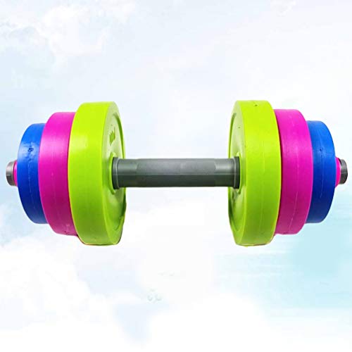Mancuerna ajustable para niños y niños Barbell - Juguete para entrenamiento de levantamiento de pesas para niños, principiantes, gimnasio, gimnasio, gimnasio, fitness