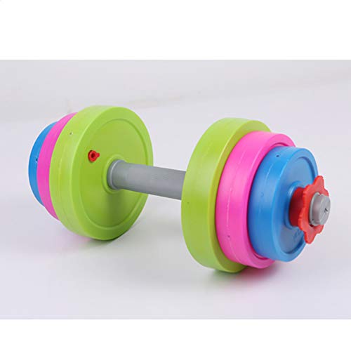 Mancuerna ajustable para niños y niños Barbell - Juguete para entrenamiento de levantamiento de pesas para niños, principiantes, gimnasio, gimnasio, gimnasio, fitness