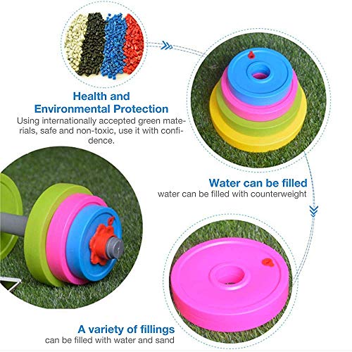 Mancuerna para niños - Mancuernas Ajustables para Levantamiento de Pesas, Colorido Juguete con Mancuernas Relleno con Arena/Agua, Juego de Entrenamiento para niños, Gimnasio, para niños y Adultos Mancuerna para niños - Mancuernas Ajustables para Levantamiento de Pesas, Colorido Juguete con Mancuernas Relleno con Arena/Agua, Juego de Entrenamiento para niños, Gimnasio, para niños y Adultos