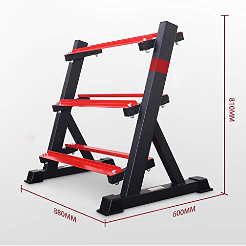 Mancuerna Rack Mancuernas hexagonales recubiertas de Goma casero de la Aptitud Conjunto mancuerna Lugar de Bastidor Equipo de Estudio Comercial de la Aptitud de los Hombres