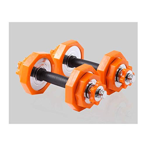 Mancuernas ajustables para fitness, pesas galvanizadas, barras de peso para gimnasio, mancuernas para hombre, mancuernas de construcción de cuerpo (color: 30 kg (15 kg x 2)