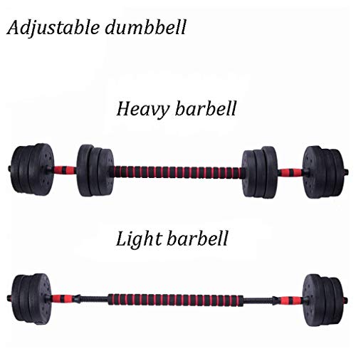 Mancuernas con pesas ajustables para levantamiento de pesas y construcción del cuerpo para hacer ejercicio, gimnasio, entrenamiento corporal, mancuernas (color: 15 kg (7,5 kg x 2)